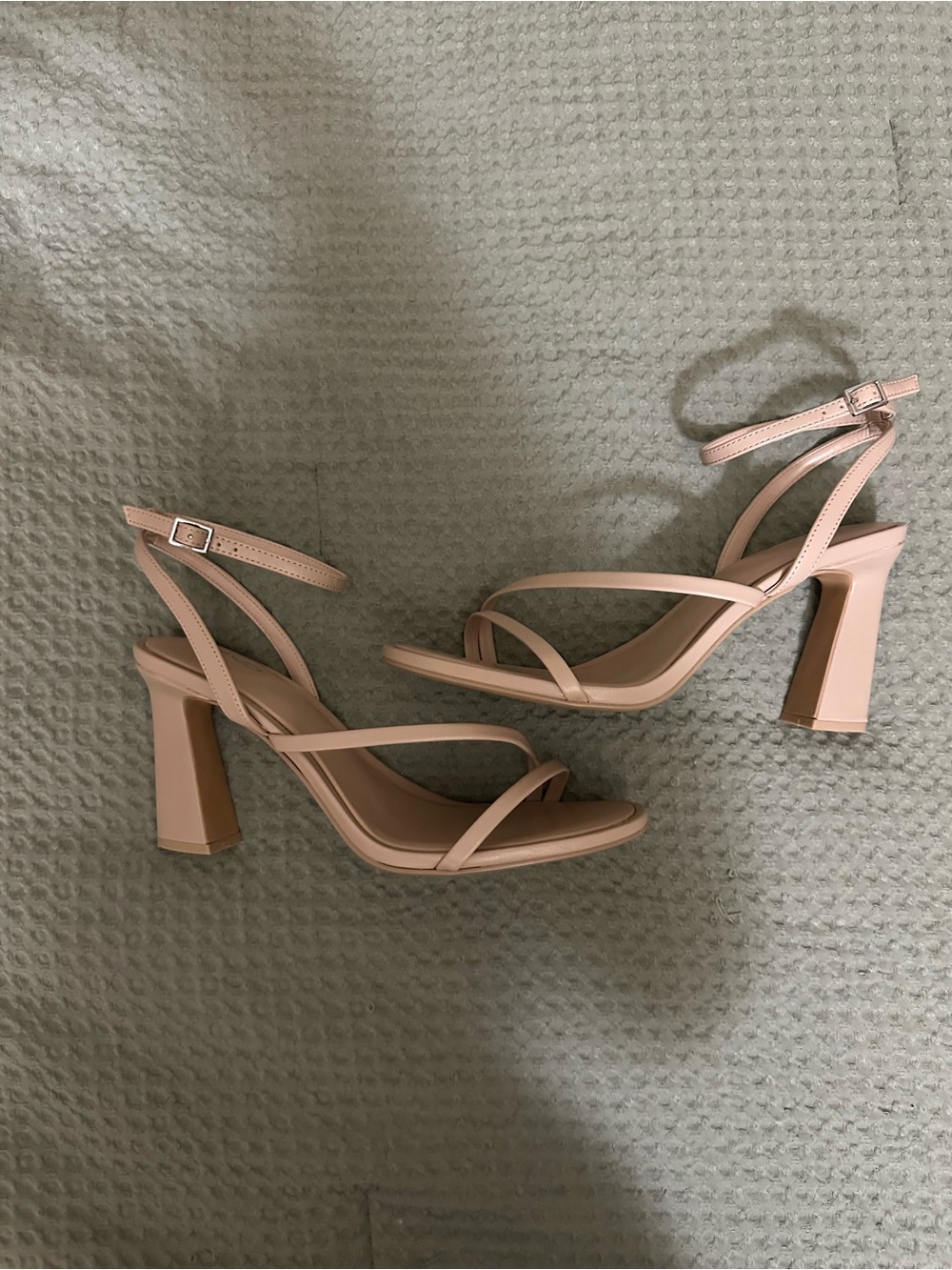 Mix No. 6 Nude Strappy Block Heel Sandals